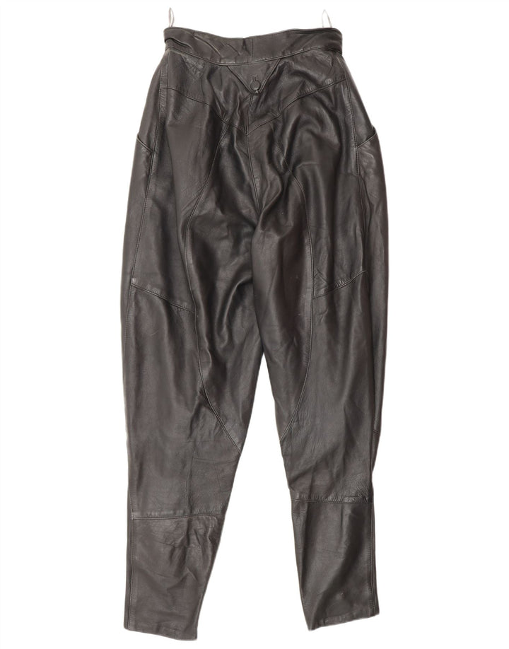 Pantalon taille haute femme vintage EU 36 Petit W26 L30 Noir