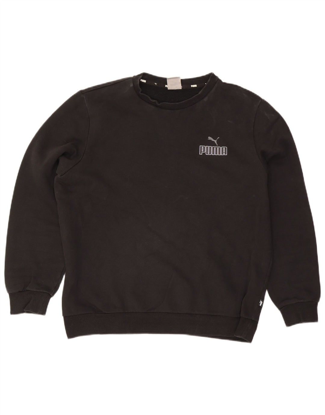 Puma Sweat-shirt pour homme en coton noir Taille L