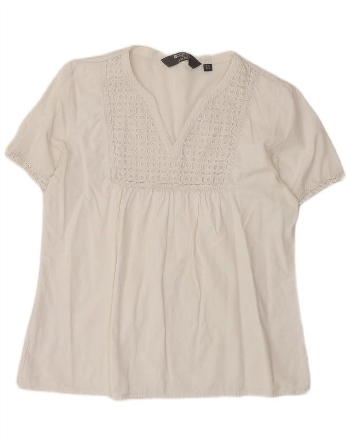 Mountain Warehouse Chemisier pour femme UK 12 Medium Blanc