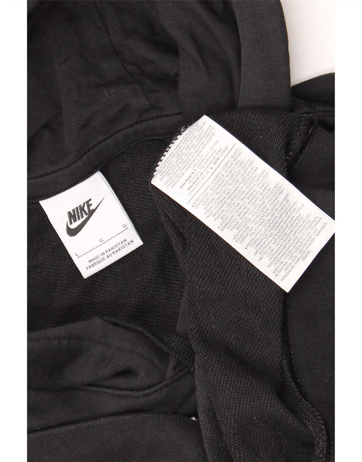 Nike Pull à capuche pour homme en coton noir Taille L
