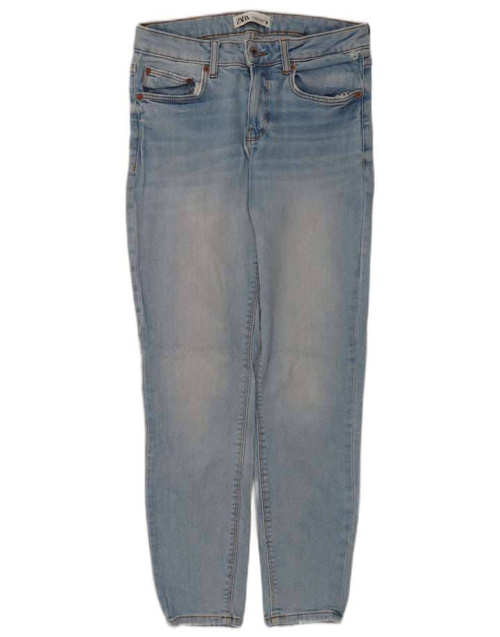 Zara Femme Jean Slim EU 38 Petit W28 L27 Bleu Coton