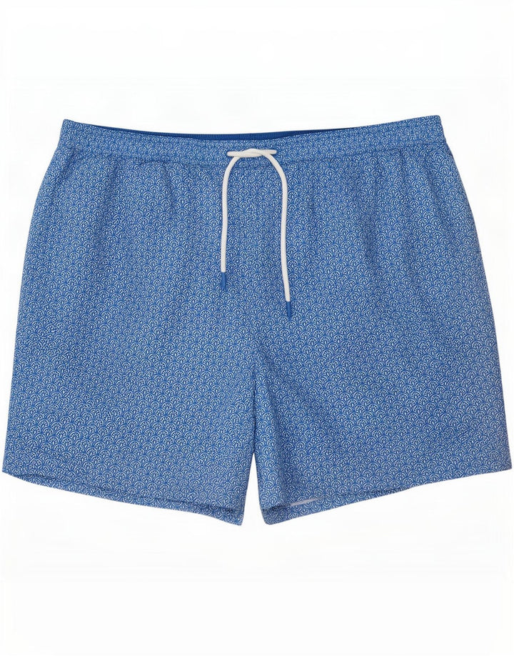 Marks & Spencer Short de bain pour homme 2XL Bleu Floral Polyester