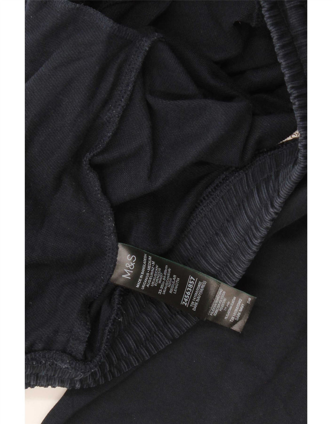 Marks & Spencer Pantalon de Survêtement Homme Bleu Marine Moyen Coton