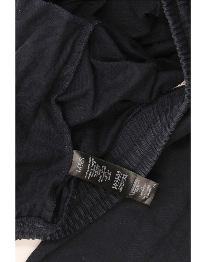 Marks & Spencer Pantalon de Survêtement Homme Bleu Marine Moyen Coton