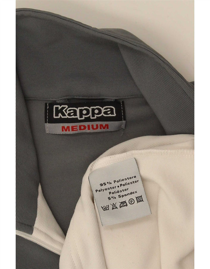Kappa Veste de Survêtement Homme Gris Moyen Polyester Colorblock