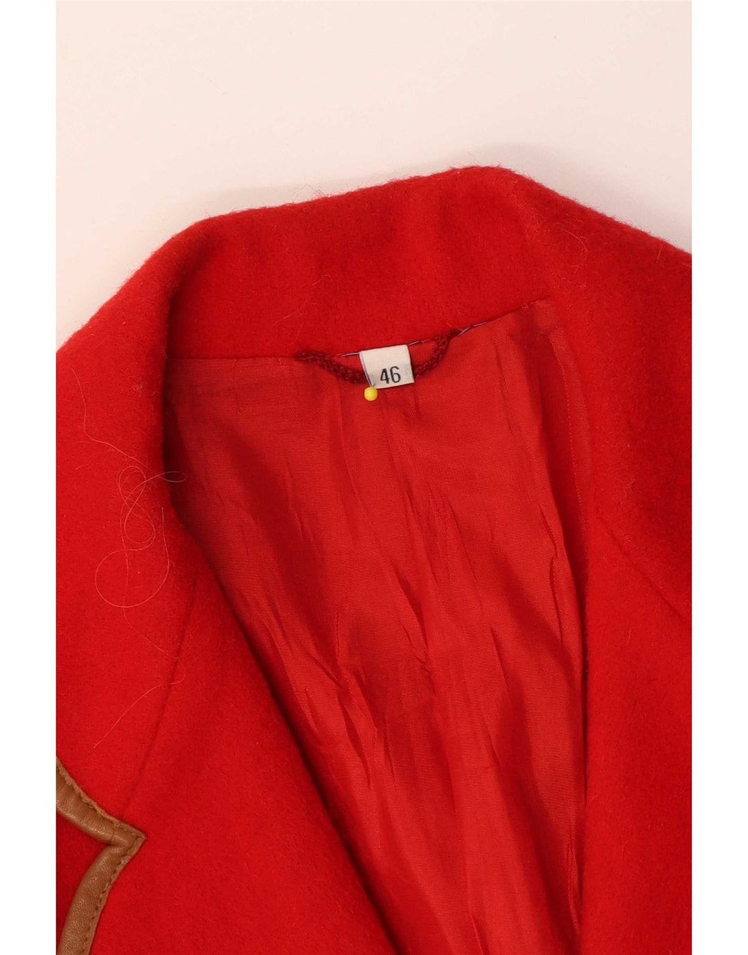 vintage Femme 2 Bouton Blazer Veste IT 46 Grand Rouge