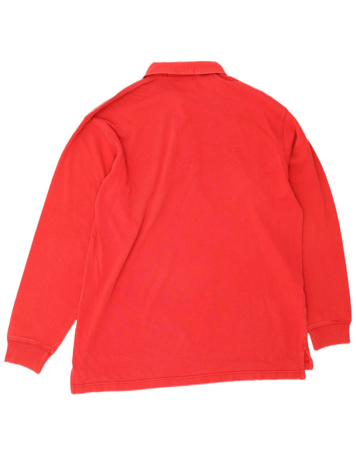 Alberto Aspesi Polo à Manches Longues Homme Rouge Moyen Coton