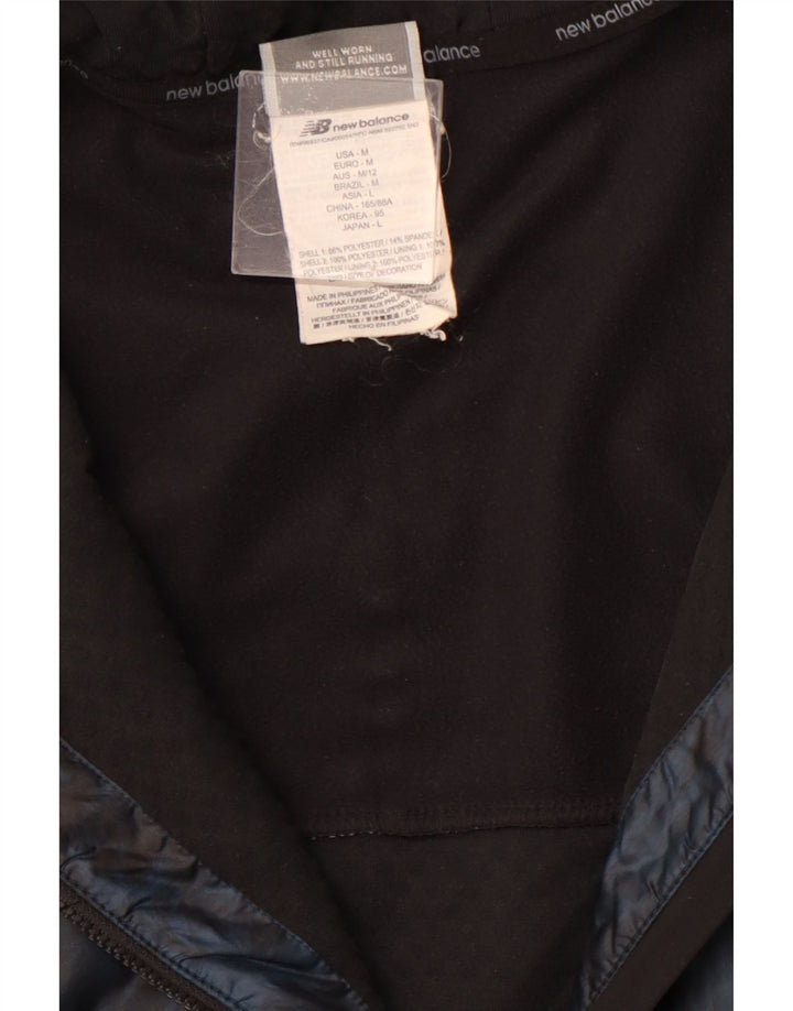 NEW BALANCE Veste de survêtement pour femme UK 14 Medium Black Colourblock