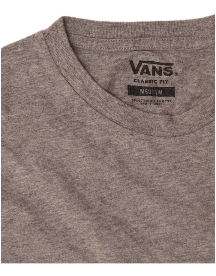 Vans Haut coupe classique à manches longues pour homme en coton moucheté gris moyen