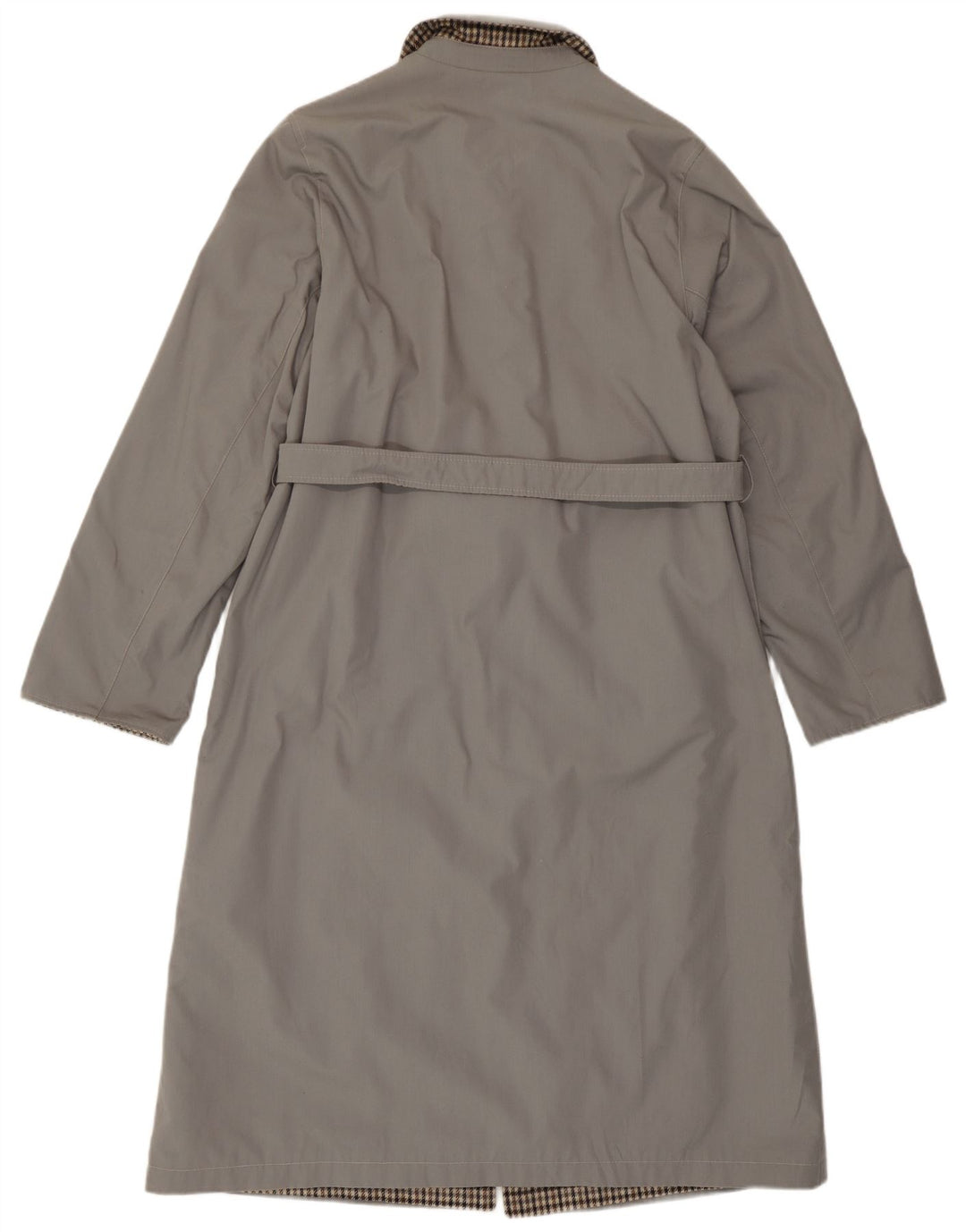 vintage Womens Réversible Pardessus réversible IT 46 Petit Gris Check