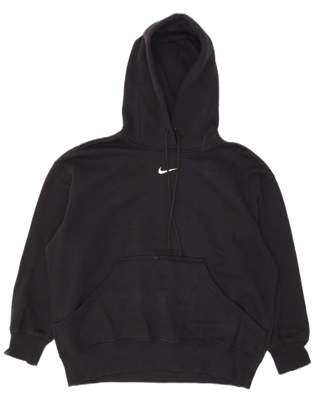 Nike Pull à capuche surdimensionné pour homme Petit coton noir
