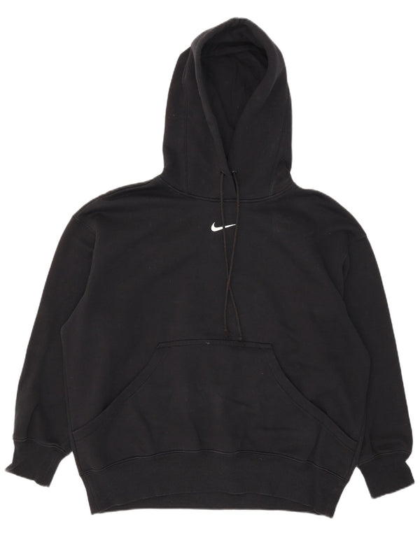 Nike Pull à capuche surdimensionné pour homme Petit coton noir