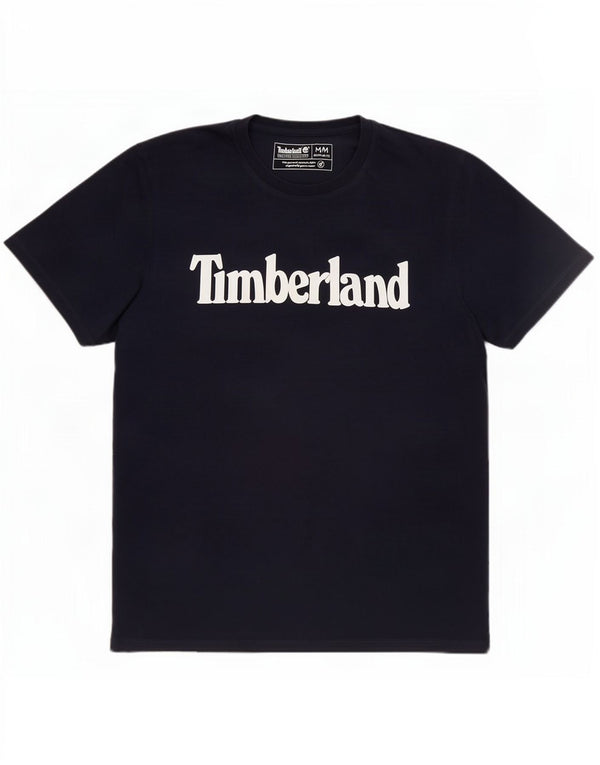 Timberland T-Shirt Regular Fit Graphic Homme Bleu Marine Moyen Coton