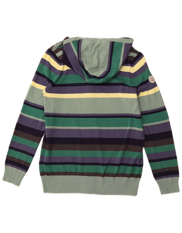 KANGAROOS Pull Cardigan à Capuche Femme UK 18/20 XL Rayé Multicolore