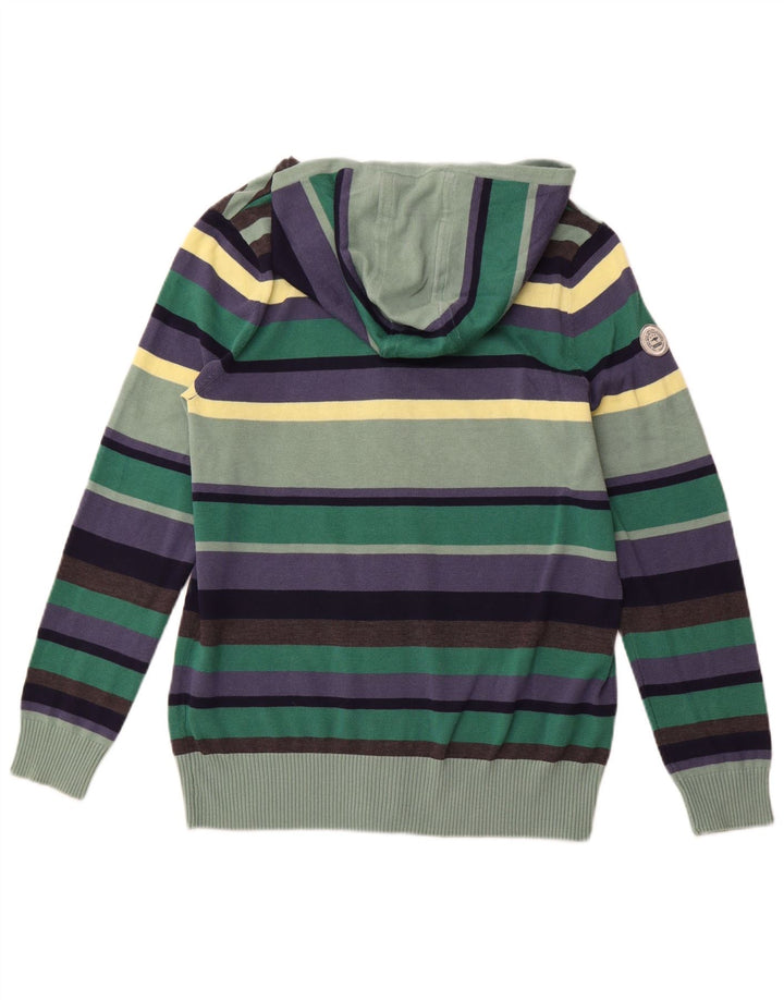 KANGAROOS Pull Cardigan à Capuche Femme UK 18/20 XL Rayé Multicolore