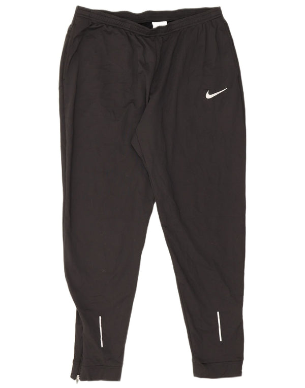 Nike Pantalon de survêtement Dri Fit pour homme Taille L Noir Polyester
