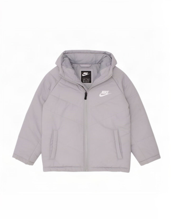 Veste matelassée à capuche Nike garçon 5-6 ans gris moyen polyester