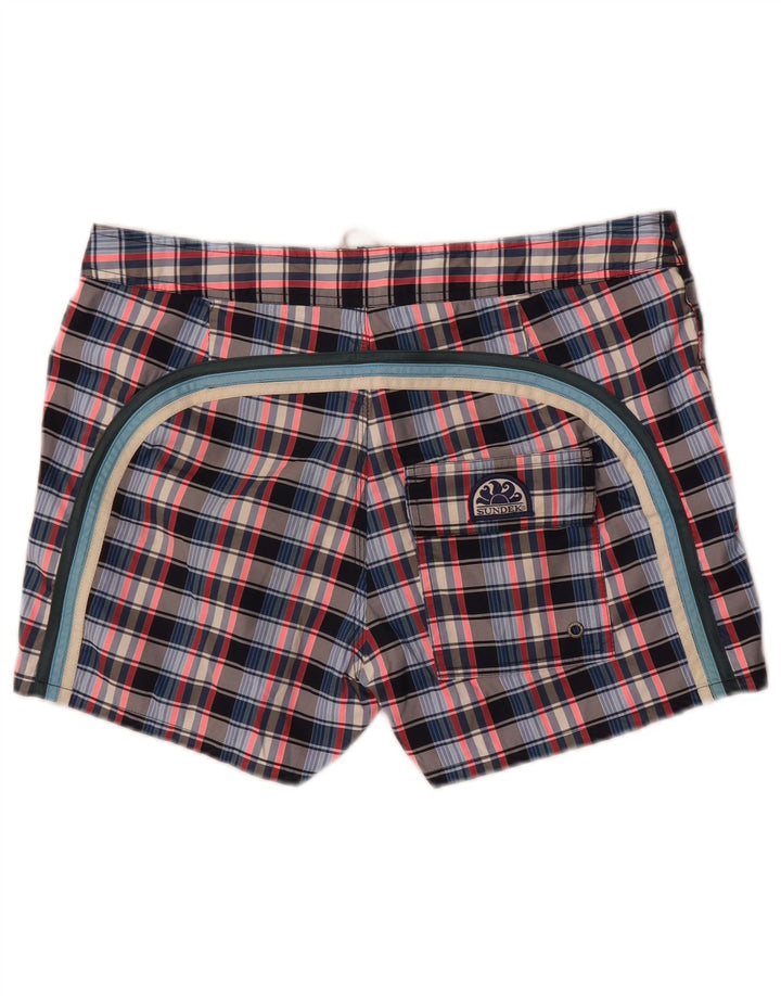 Sundek Short de bain homme grand carreaux multicolores