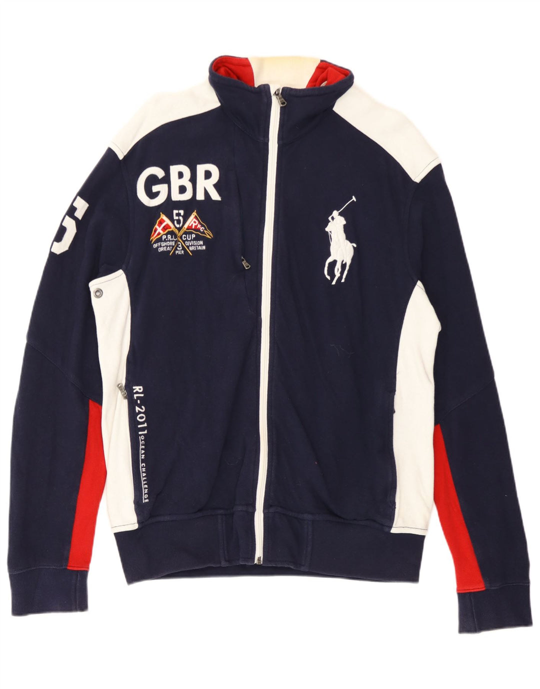 Polo Ralph Lauren Veste de survêtement pour homme Bleu marine moyen Colourblock