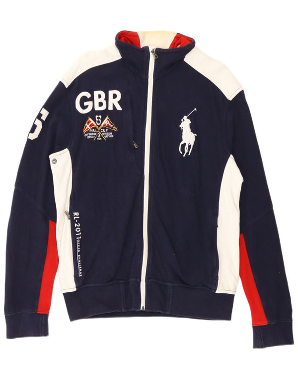 Polo Ralph Lauren Veste de survêtement pour homme Bleu marine moyen Colourblock