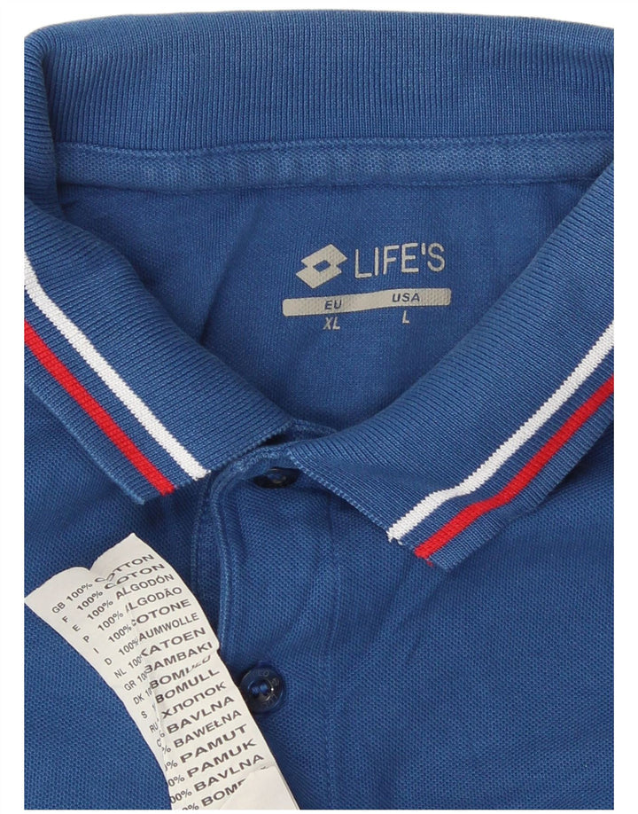 Lotto Polo Homme Grand Bleu Coton