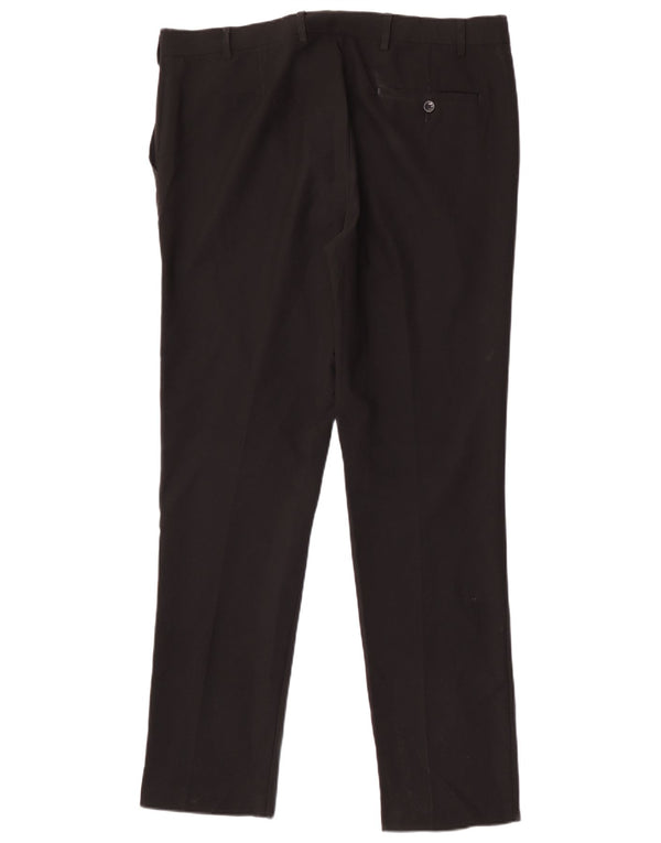 Marks & Spencer Pantalon Chino Slim Homme W38 L33 Noir Polyester