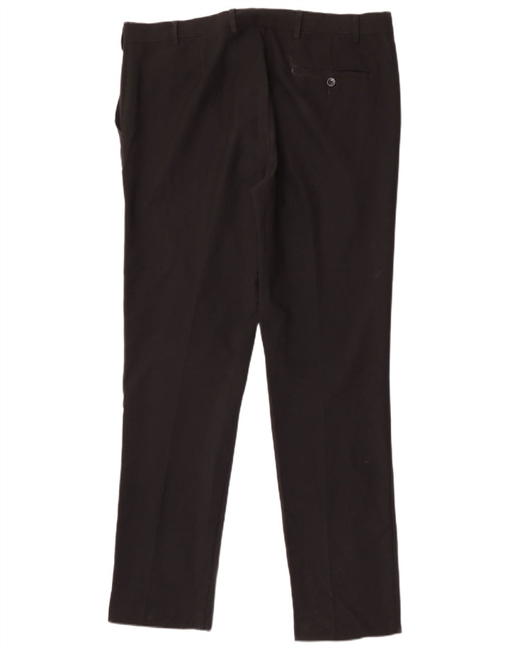 Marks & Spencer Pantalon Chino Slim Homme W38 L33 Noir Polyester