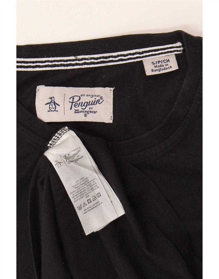 Penguin Haut Homme Manches Longues Petit Coton Noir