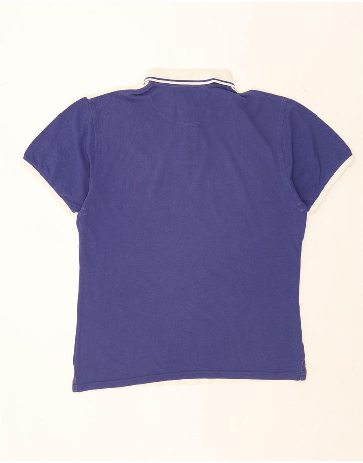 ALVIERO MARTINI Polo Homme Grand Blanc Colorblock