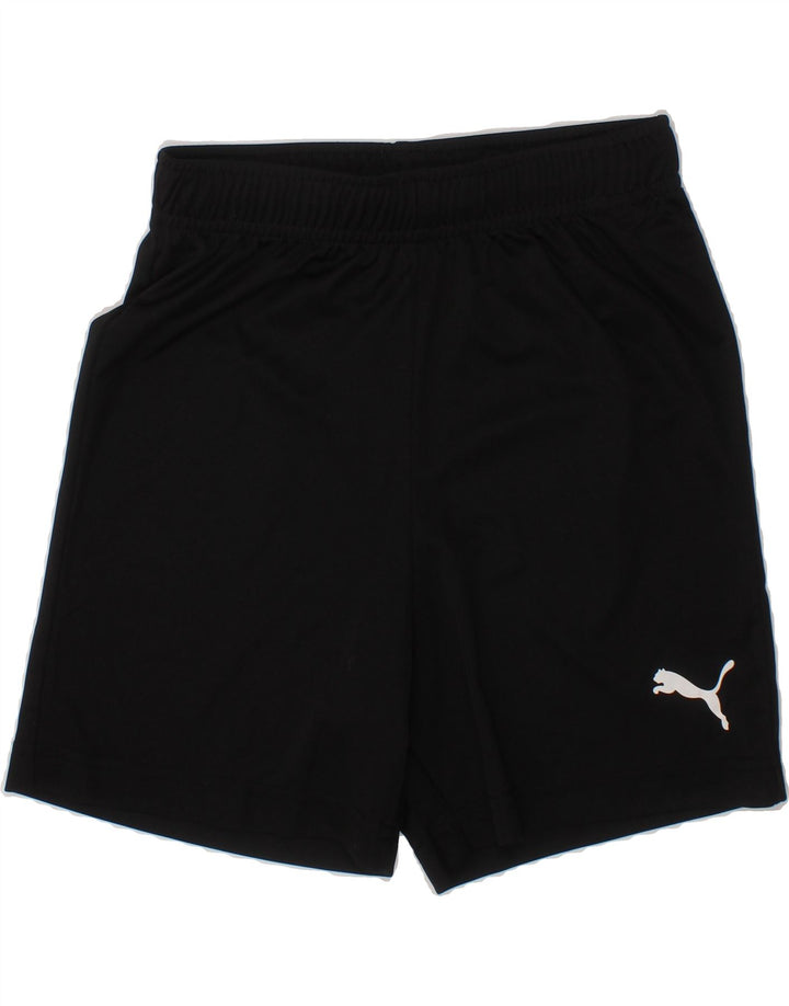 PUMA Boys Sport Shorts 9-10 Years  Black Polyester Vintage Puma and Second-Hand Puma from Messina Hembry 