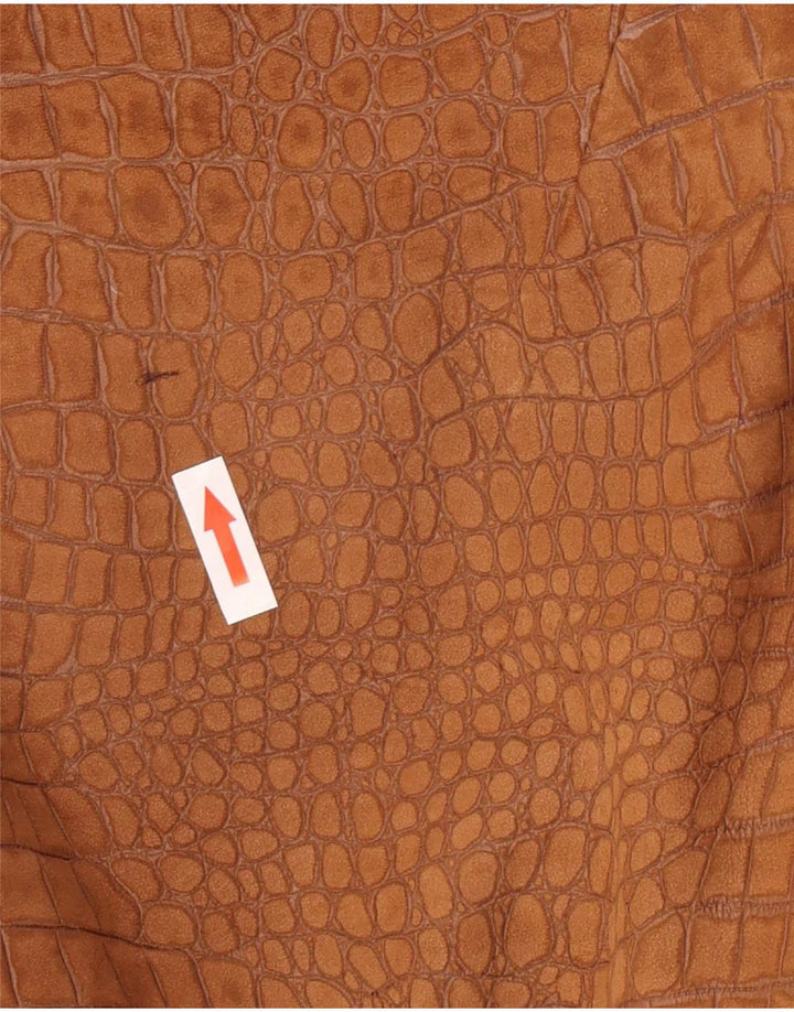 vintage Femme 4 Bouton Blazer Veste UK 12 Moyen Brun Animal Print