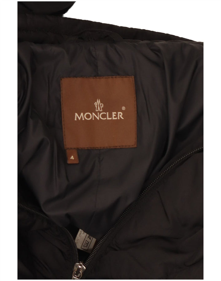 Moncler Femmes Manteau Rembourré Taille 4 XL Noir Polyamide
