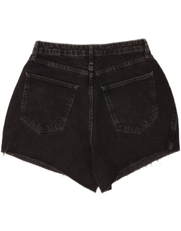 Topshop Short en jean pour femme UK 10 Small W28 Coton noir