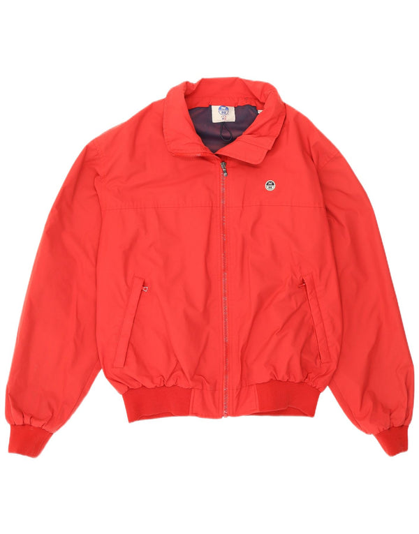 North Sails Veste Bomber Homme UK 40 Large Rouge Polyamide