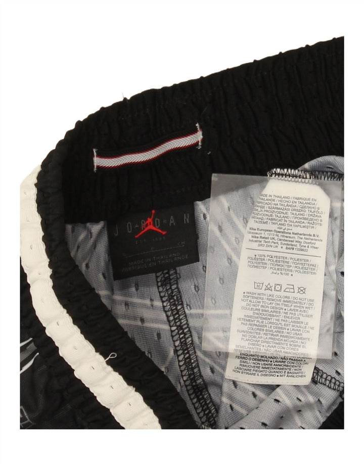 Jordan Short de sport pour homme Petit polyester géométrique noir