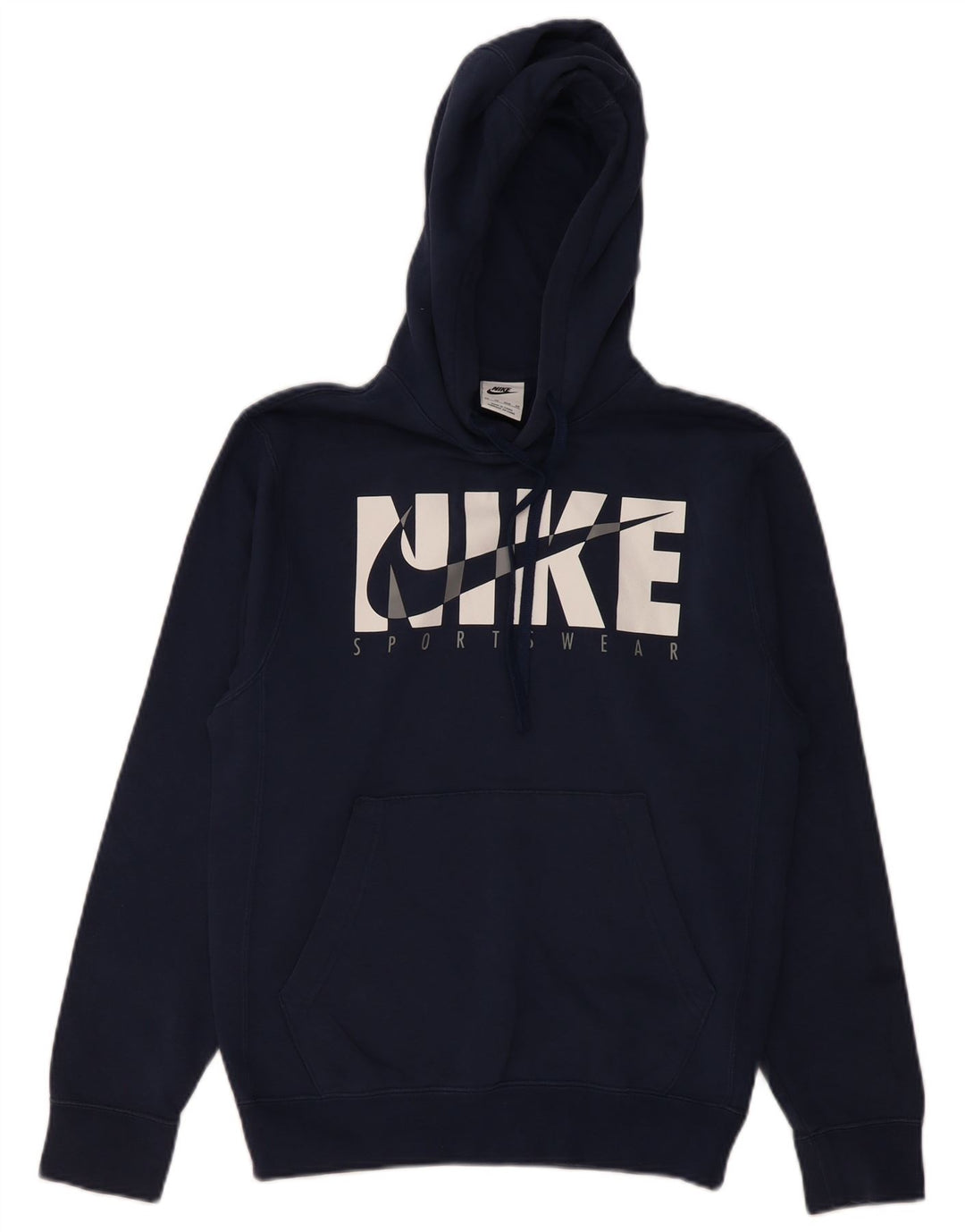 NIKE Pull à capuche graphique pour homme XS en coton bleu marine