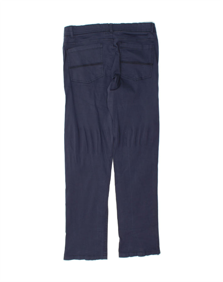 DACK'S Mens Regular Casual Trousers IT 46 Small W34 L32 Navy Blue Cotton Vintage Dack's and Second-Hand Dack's from Messina Hembry 