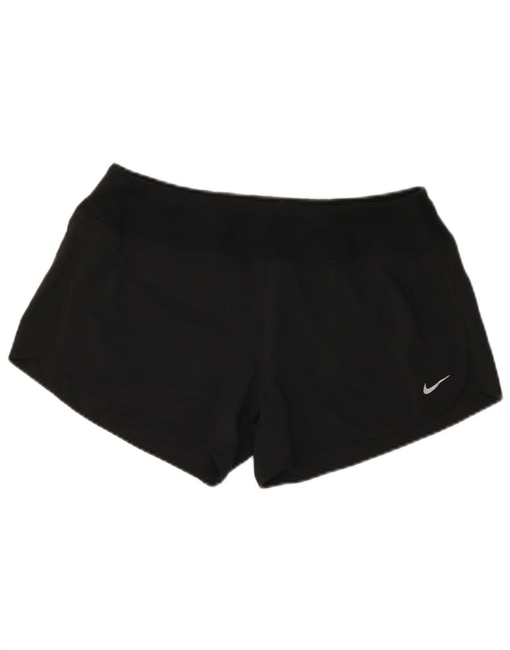 Nike Short de sport Dri Fit pour femme en polyester noir moyen