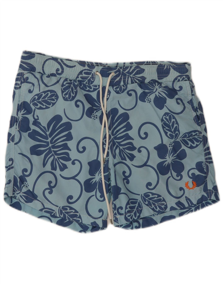 Fred Perry Short De Bain Homme Petit Bleu Floral Polyamide