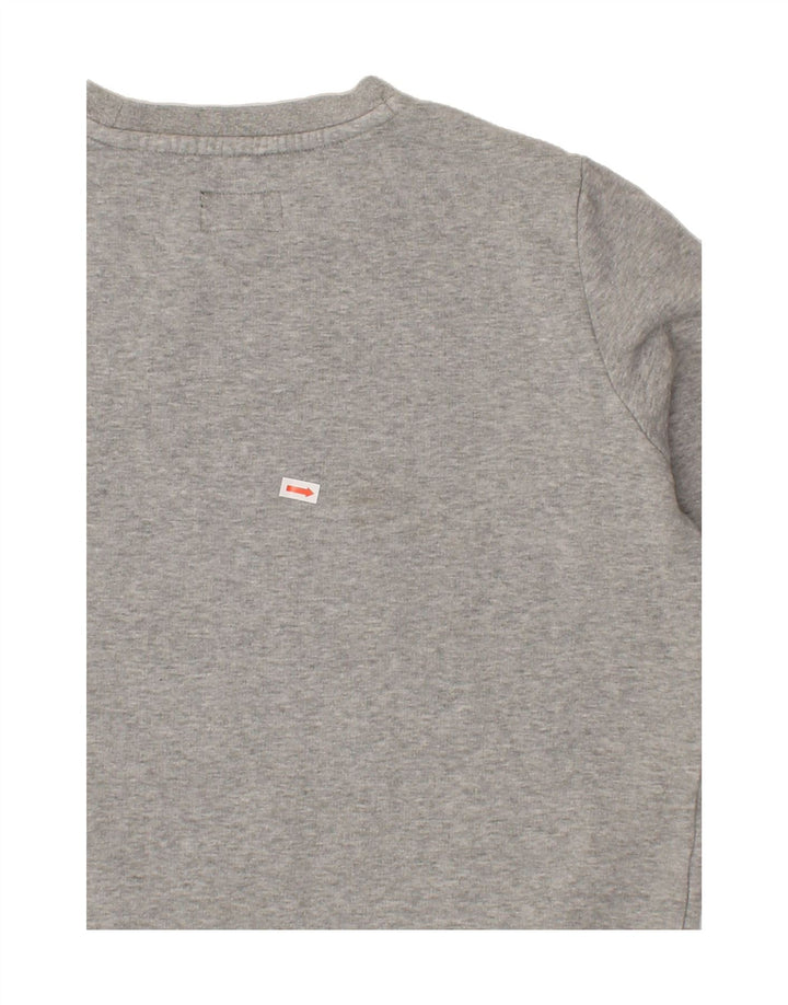CONVERSE Womens Crop Sweatshirt Jumper UK 16 Large Grey Cotton Vintage Converse and Second-Hand Converse from Messina Hembry 