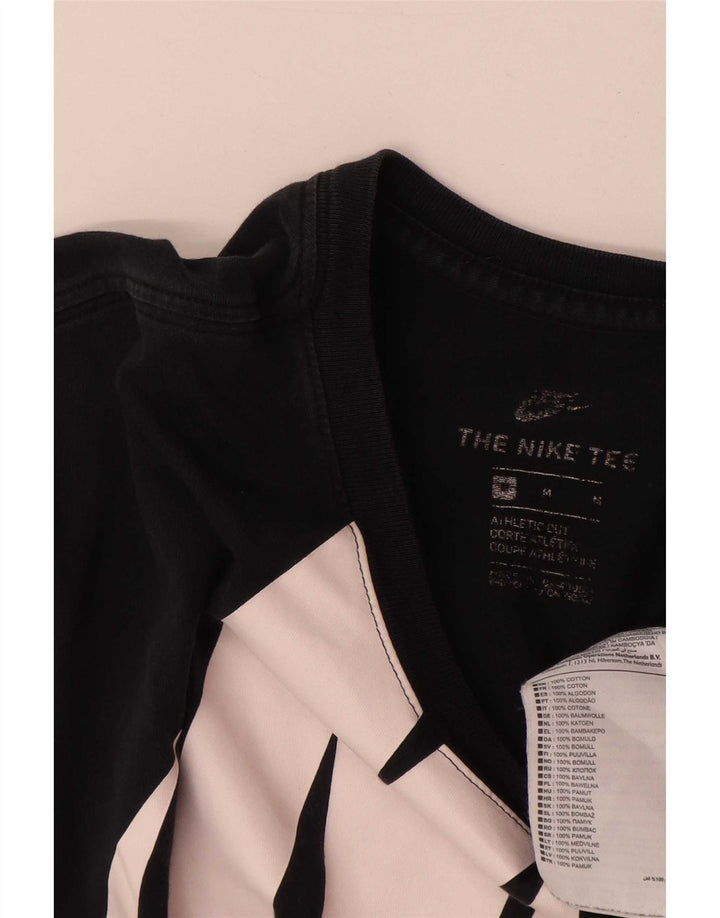 Nike T-shirt graphique pour homme en coton noir moyen