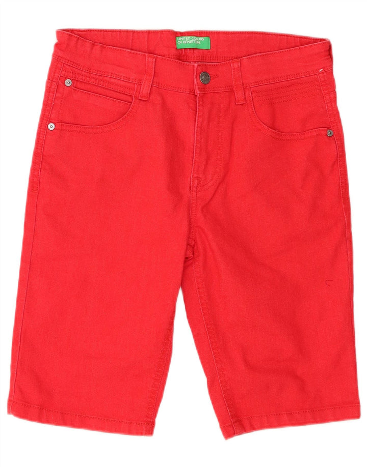 Benetton Short En Jean Garçon 15-16 ans W29 Rouge