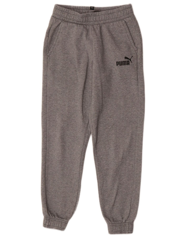 Puma Pantalon de Survêtement Garçon 13-14 ans Gris Coton