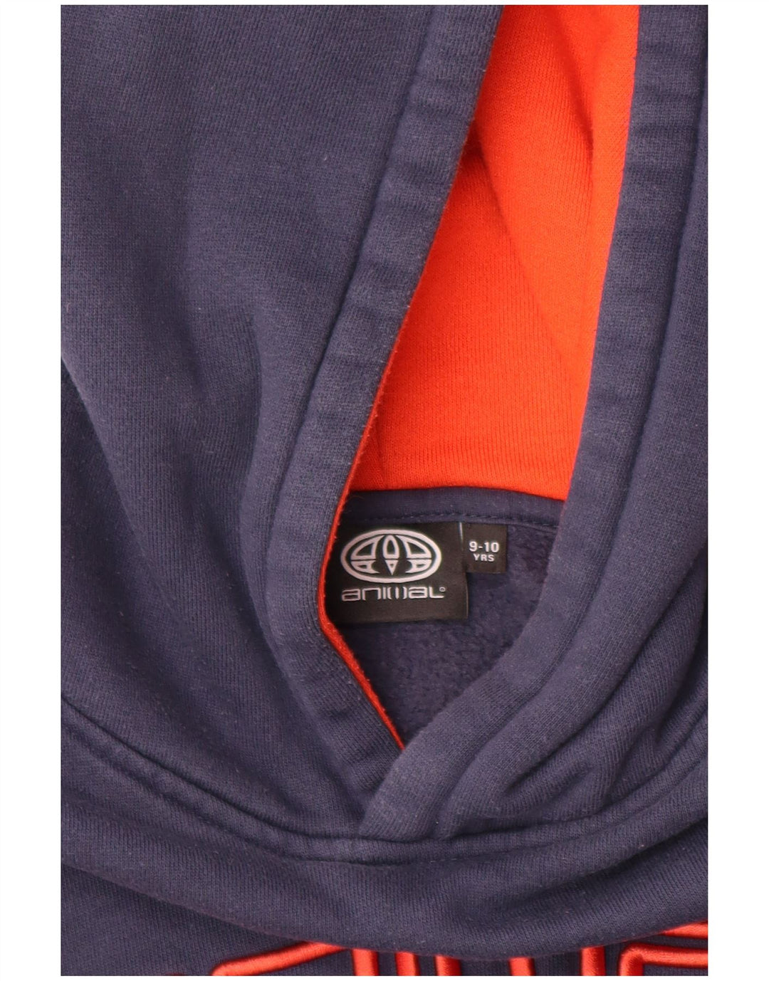 ANIMAL Pull à capuche graphique garçon 9-10 ans bleu marine coton