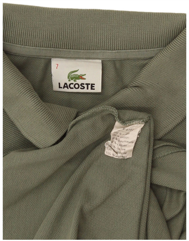 Lacoste Polo Homme Taille 7 2XL Coton Kaki