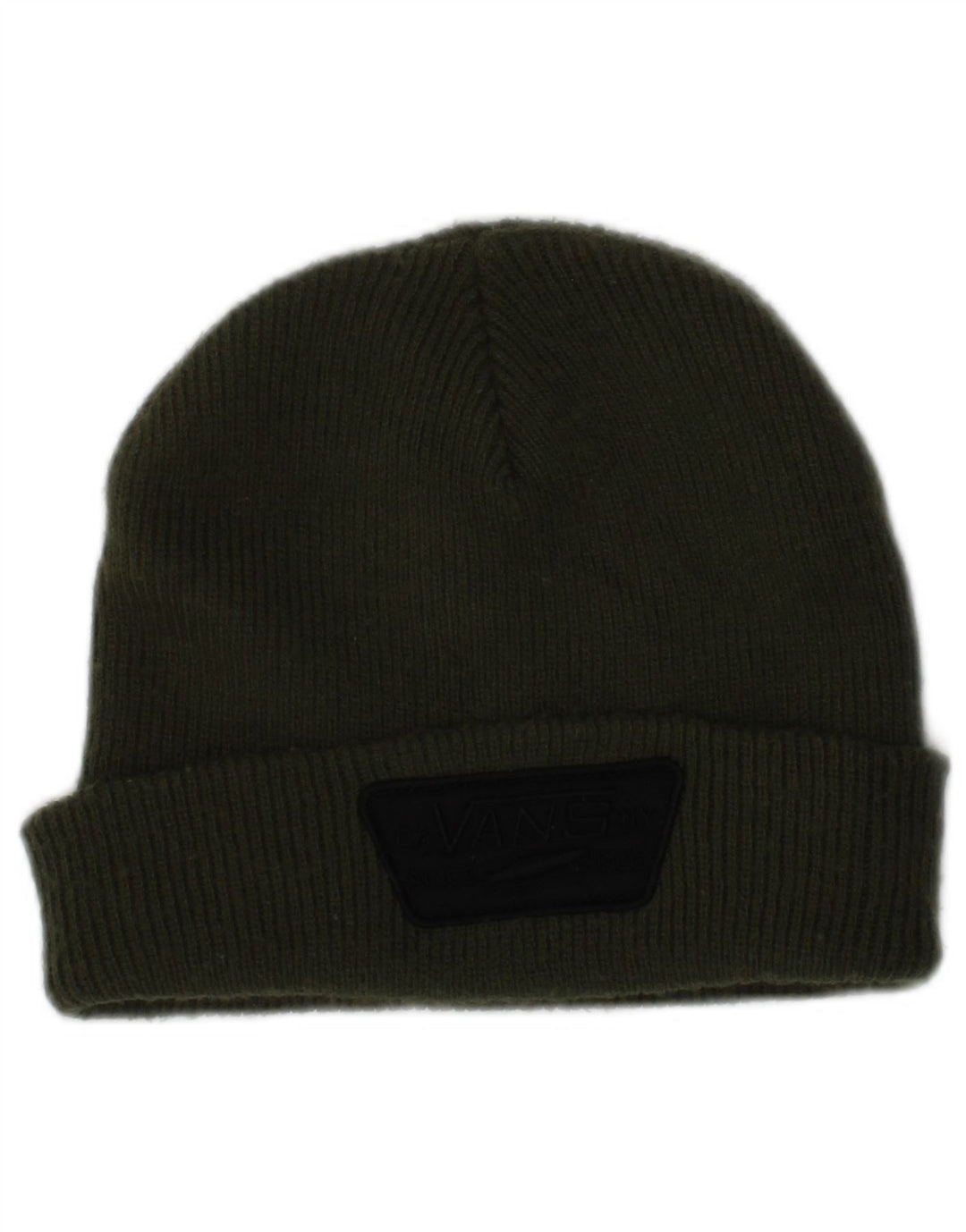 Vans Bonnet tricoté pour homme Taille unique Kaki Acrylique Logo