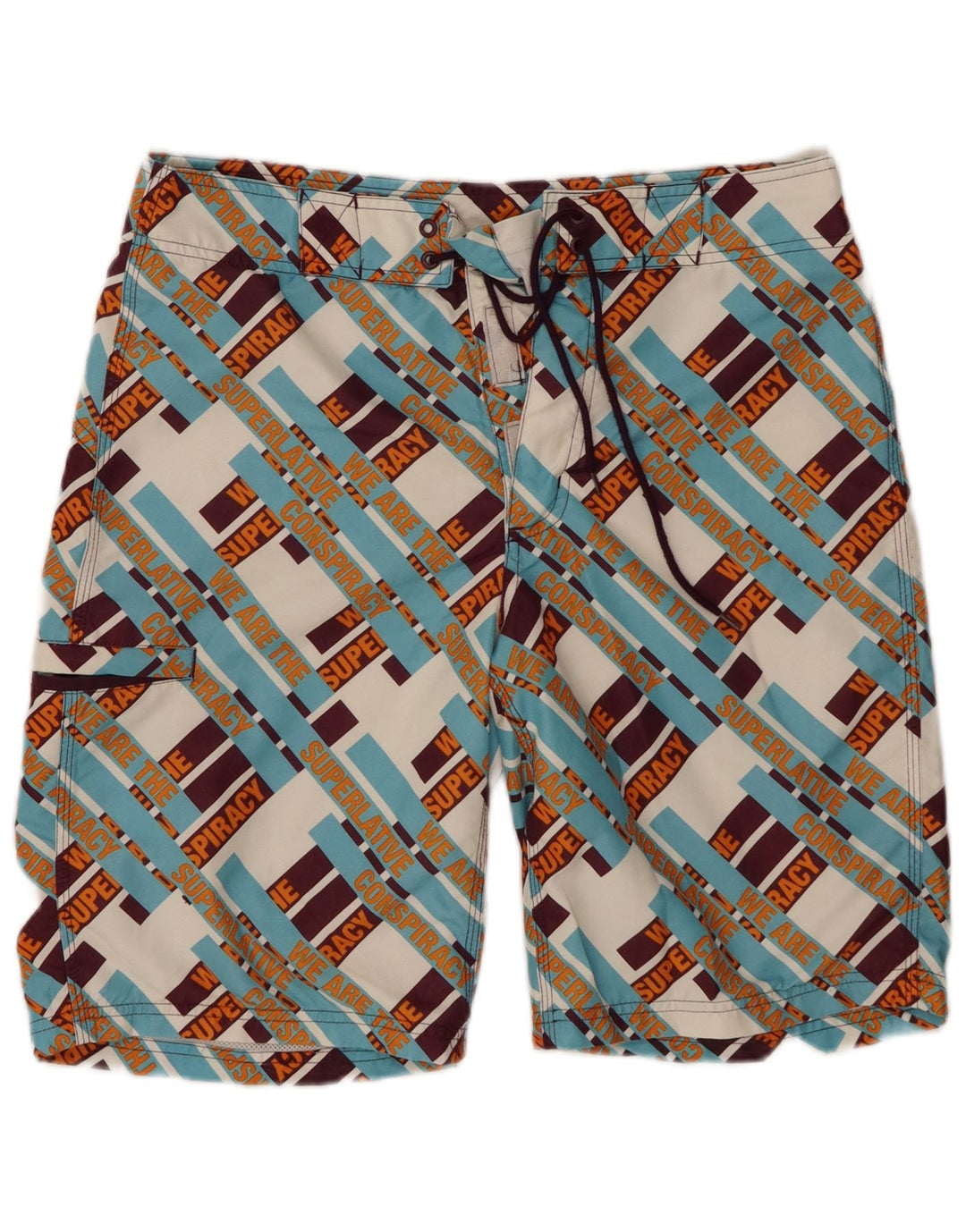 WESC Short de Bain Graphique Homme Petit Carreau Multicolore Polyester