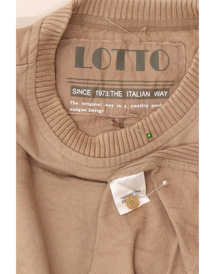 Lotto Haut Homme Manches Longues Petit Marron Coton