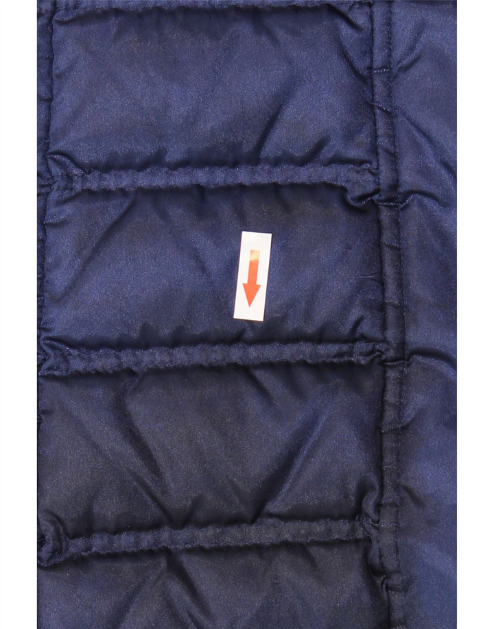 Fila Manteau matelassé à capuche pour femme UK 14 Large Bleu marine