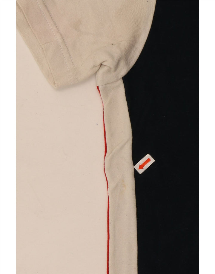 CHAMPION T-Shirt Graphique Femme UK 18 XL Bleu Marine Colorblock Coton